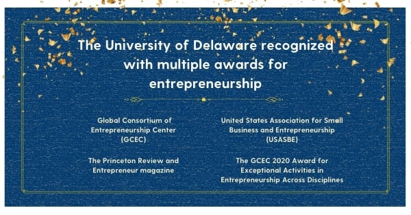 University of Delaware recognized with multiple awards for entrepreneurship 4