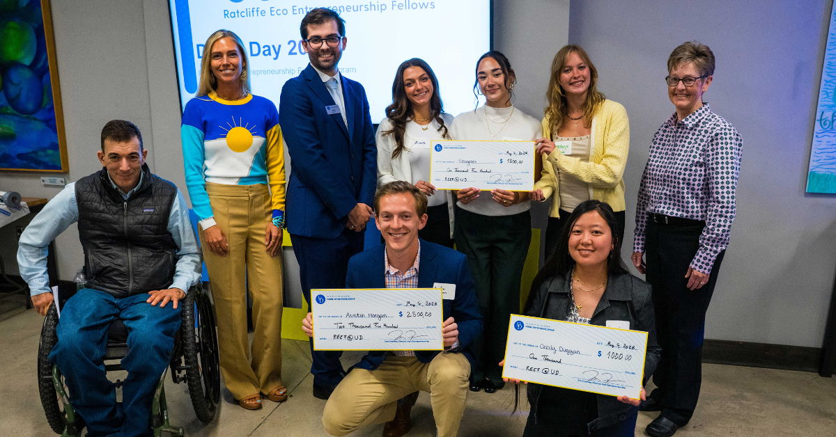 2026 REEF@UD Demo Day Award Winners with Judges